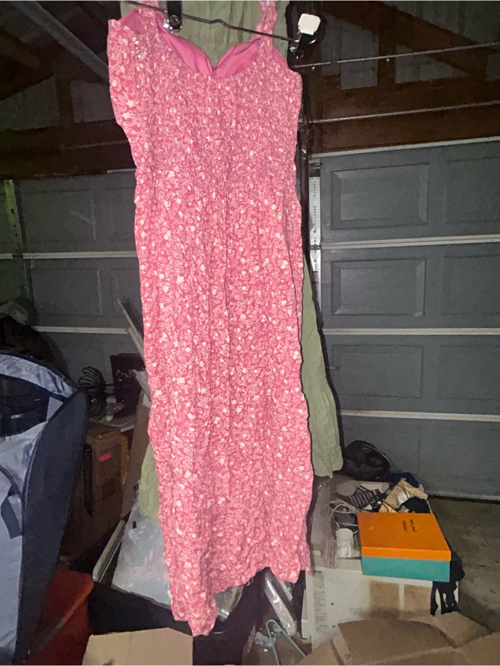 Pink Floral Maxi Dress